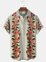 Royaura Natural Fiber Vintage Bowling Floral Print Men's Vacation Hawaiian Big And Tall Aloha Shirt