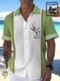 Royaura 50's Retro Mens Custom Bowling Shirts Star Same Style Cocktail Stretch Holiday Beach Camp Shirts