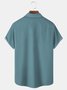 Royaura 50's Men's Vintage Diamond-type Lattice Bowling Shirts Natural Fiber Blend Big Size Camp Shirts