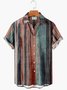 Royaura Comfortable Vintage Striped Men's Button Pocket Shirt