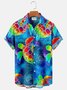 Royaura Hawaiian Star Turtle Men's Button Down Shirt