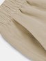 Royaura Men's Cotton Linen Breathable Loose Casual Solid Color Basic Plus Size Pants
