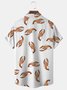 Royaura Lobster Print Beach Men's Hawaiian Oversized Shirt With Pocket