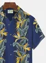 Royaura Vintage Bowling Ball Print Beach Men's Hawaiian Oversized Shirt With Pocket