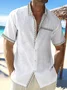 Royaura Ethnic Basics Print Beach Men's Hawaiian Oversized Shirt With Pocket