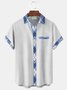 Royaura Natural Fiber Plaid Print Men's Button Pocket Shirt