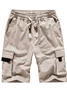 Men's Comfortable Casual Premium Twill Cargo Short Big & Tall Basic Relaxed Fit Pants