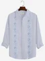 Royaura  Guayabera Casual Men's Vacation Big and Tall Long Sleeve Shirt
