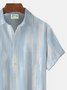 Royaura Ombre Tie Dye Print Beach Men's Hawaiian Oversized Shirt with Pockets