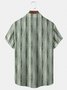 Royaura Medieval Bamboo Plant Print Beach Men's Hawaiian Oversized Shirt with Pockets