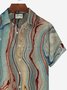 Royaura Gradient Textured Print Men's Button Pocket Shirt