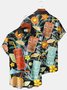 Royaura Beach Vacation Tiki Totem Men's Hawaiian Shirts Cocktail Stretch Plus Size Aloha Camp Shirts
