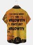 Royaura Big Foot Has Been Ready For Halloween Print Beach Men's Hawaiian Oversized Shirt with Pockets