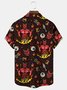 Royaura Halloween Chest Pocket Short Sleeve Shirt