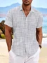 Royaura Basic Casual Print Beach Men's Hawaiian Oversized Short Sleeve Shirt with Pockets