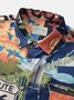 Men's Vintage Hawaiian Shirts Route 66 Classic Car Quick Dry Wrinkle Free Plus Size Tops