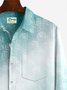 Men's Gradient Textured Print Long Sleeve Shirt