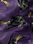 Royaura Halloween Holiday Purple Men's Hawaiian Shirts Black Witch Cartoon Stretch Plus Size Aloha Camp Shirts
