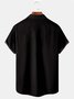 Royaura Halloween Scary Cartoon Black Men's Casual Shirts Stretch Plus Size Pin up Girl Aloha Camp Button Shirts