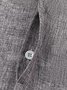 Royaura Basic Natural Fiber Plain Men's Button Down Long  Sleeve Shirt