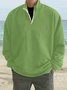 Royaura Outdoor Warm Stand Collar Men's Zipper Long Sleeve Hoodie