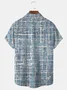 Royaura Textured Marble Art Print Beach Men's Hawaiian Oversized Shirt With Pocket