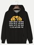 Royaura Men's Every Snack You Make I Will Be Watching You Dog Funny Graphic Print Hooded Sweatshirt