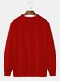 Royaura Christmas print round neck long sleeve sweatshirt