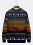 Royaura Men's Rooster Ugly Christmas Sweater Print Festive Style Pullover Sweatshirts