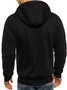 Royaura Men's Zipper Hooded Sweatshirt