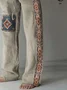 Royaura Vintage Aztec Western Men's Trousers Geometric Art Texture Large Size Elastic Waist Breathable Comfortable Casual Pants