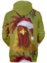 Royaura Christmas Cartoon Fun Men's Drawstring Hoodies Stretch Plus Size Holiday Pullover Sweatshirts