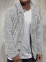 Royaura Fleece Warm Men's Button Hooded Sweatshirt