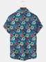 Royaura Parrot Swim Tropical Hawaiian Print Short Sleeve Pocket Button-Down Shirt