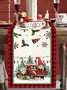 Royaura Christmas Style Table Flag Cartoon Home Decoration Santa Claus