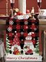 Royaura Christmas Style Table Flag Cartoon Home Decoration Santa Claus