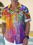 Royaura Hawaiian Floral Print Men's Button Pocket Shirt
