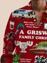 Royaura Christmas Movie Print Men's Button Pocket Long Sleeve Shirt