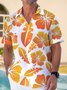 Royaura Floral Resort Beach Men's Printed Oversized Stretch Beach Camping Shirt