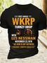Royaura WKRP Thanksgiving Turkey Drop Essential Cotton T-Shirt For Men & Women