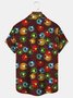 Royaura Christmas Lights Plaid Print Men's Button Pocket Shirt