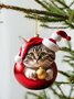 Royaura Christmas Cat Car Ornament Pendant