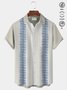 Royaura® Vintage Guayabera Men's Off-White Shirt Breathable Comfort Pocket Camp Shirt Big Tall
