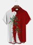 Royaura Christmas Lights Print Men's Button Pocket Shirt