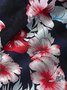 Royaura Vintage Floral Print Men's Button Pocket Shirt