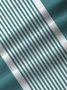 Royaura Retro Geometric Bowling Stripe Print Men's Button Pocket Shirt