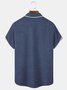 Royaaur® Basic Contrast Print Men's Button Pocket Shirt