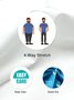 Royaura® Holiday Easter Egg Men's Casual Shirt Stretch Cartoon Art Pocket Camp Shirts Big Tall