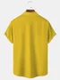Royaura® 50's Vintage Yellow Bowling Men's Shirt Quick Drying Easy Care Pocket Camp Shirt Big Tall