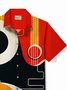 Royaura® Vintage Music Poster Men's Hawaiian Shirts Quick Drying Easy Care Pocket Camp Shirt Big Tall